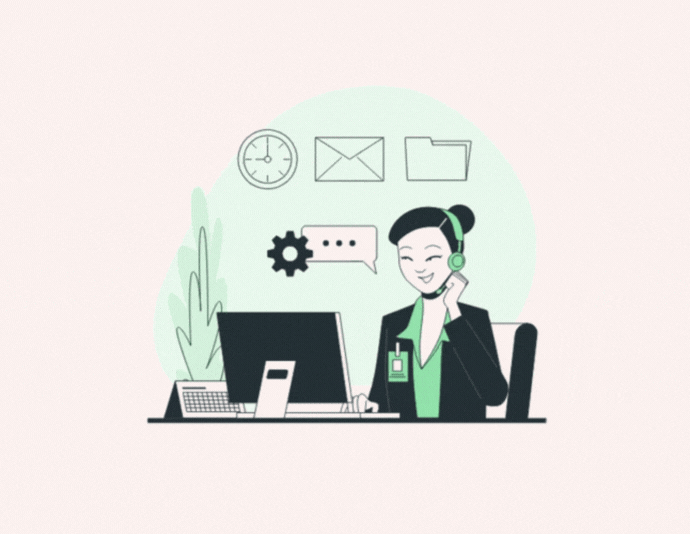 working with client
